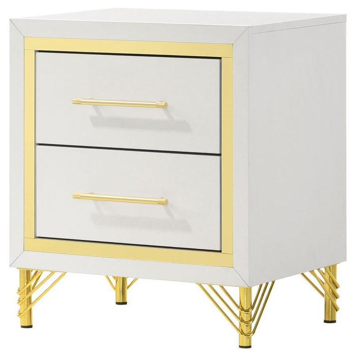 Lucia - 2-Drawer Nightstand - White Sacramento Furniture Store Furniture store in Sacramento