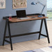 Raul - Writing Desk With USB Ports - Walnut And Black Sacramento Furniture Store Furniture store in Sacramento