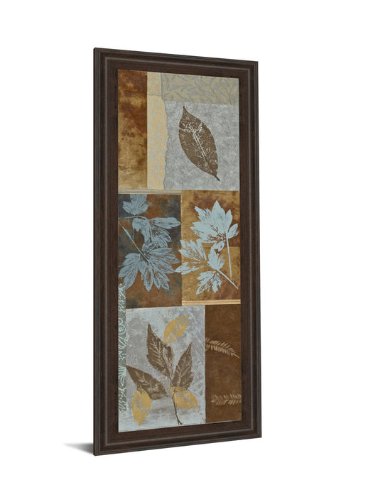 Fusion Panel I By Jeni Lee - Framed Print Wall Art - Blue