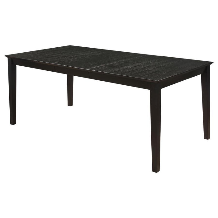 Louise - Rectangular Dining Table With Extension Leaf - Black Sacramento Furniture Store Furniture store in Sacramento