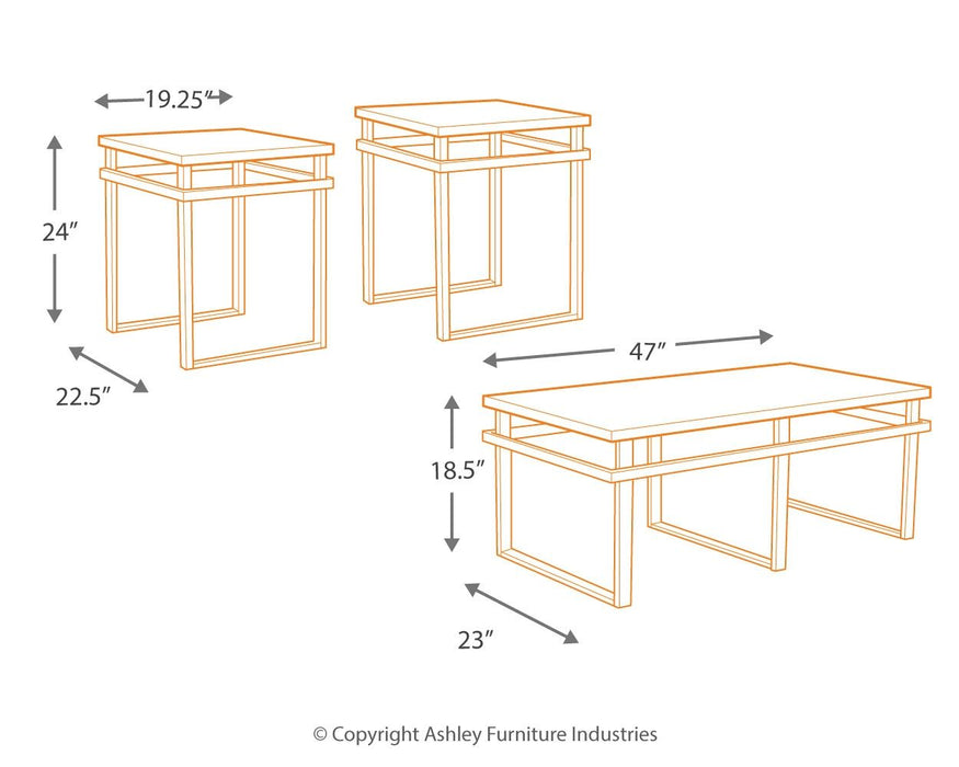 Laney - Black - Occasional Table Set (Set of 3) Sacramento Furniture Store Furniture store in Sacramento