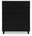 Danziar - Black - Five Drawer Wide Chest Sacramento Furniture Store Furniture store in Sacramento