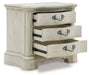 Arlendyne - Antique White - Three Drawer Night Stand Sacramento Furniture Store Furniture store in Sacramento