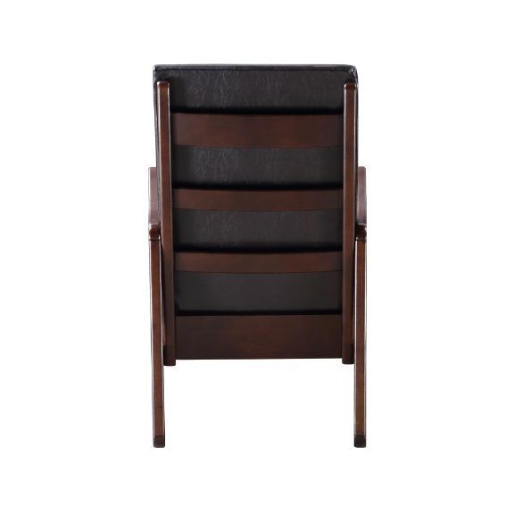 Raina - Rocking Chair - Dark Brown PU & Espresso Finish Sacramento Furniture Store Furniture store in Sacramento