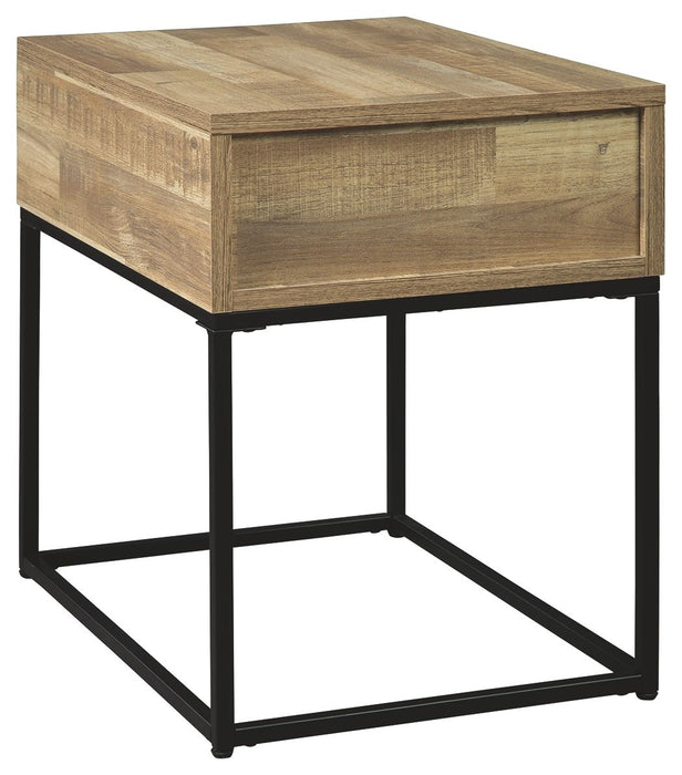 Gerdanet - Natural - Rectangular End Table Sacramento Furniture Store Furniture store in Sacramento