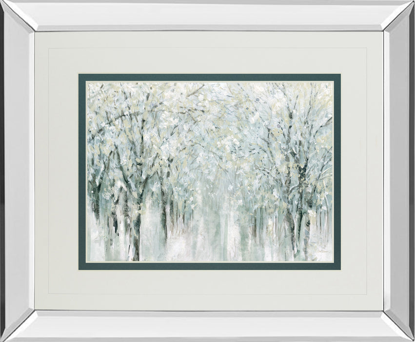 Winter Mist By Carol Robinson - Mirror Framed Print Wall Art - White
