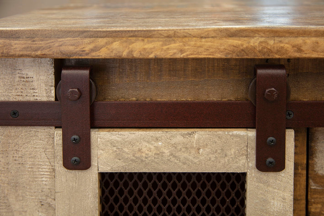 Antique - Sofa Table With 4 Drawers - Multicolor