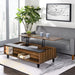 Avala - Coffee Table - Walnut & Black Sacramento Furniture Store Furniture store in Sacramento