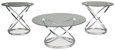 Hollynyx - Chrome Finish - Occasional Table Set (Set of 3) Sacramento Furniture Store Furniture store in Sacramento