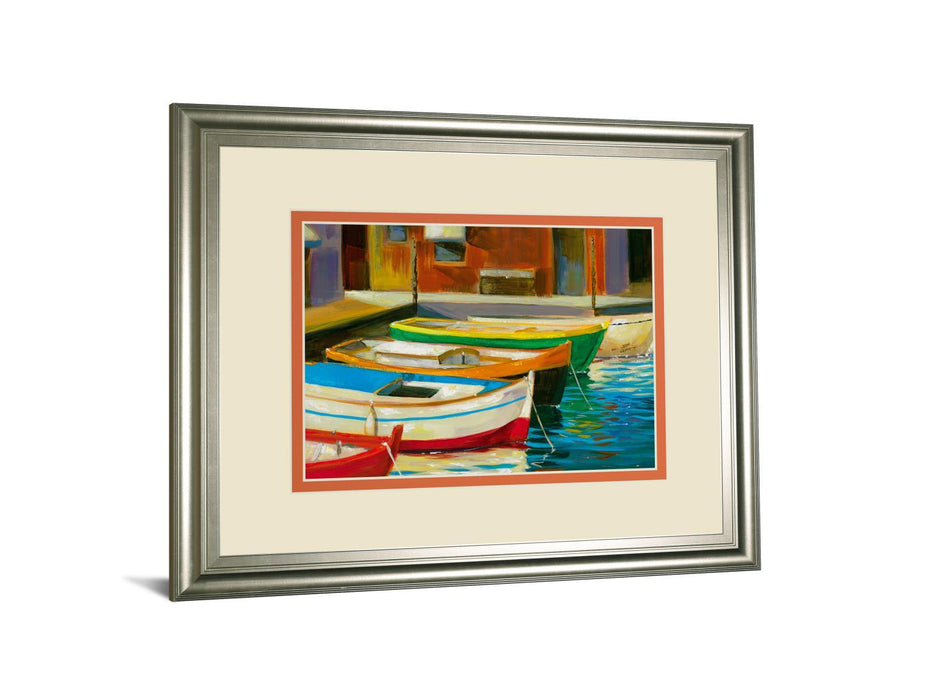 Canal Street I By Dupre - Framed Print Wall Art - Red