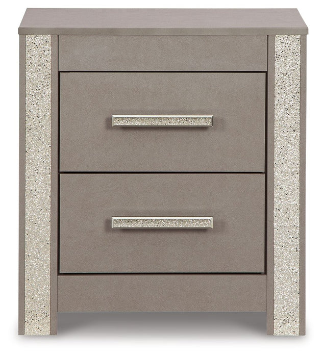 Surancha - Gray - Two Drawer Night Stand Sacramento Furniture Store Furniture store in Sacramento