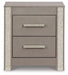 Surancha - Gray - Two Drawer Night Stand Sacramento Furniture Store Furniture store in Sacramento