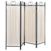 Dove - 4-Panel Folding Screen - Beige And Black Sacramento Furniture Store Furniture store in Sacramento