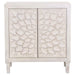 Clarkia - Accent Cabinet With Floral Carved Door - White Sacramento Furniture Store Furniture store in Sacramento