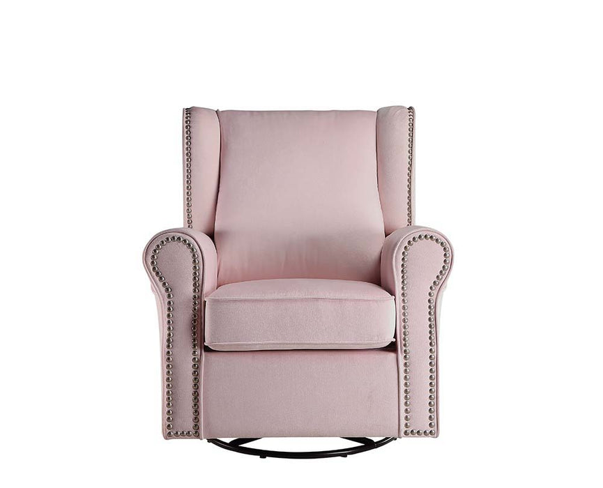 Tamaki - Swivel Chair - Pink Fabric Sacramento Furniture Store Furniture store in Sacramento