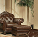 Anondale - Ottoman - Espresso Top Grain Leather Match Sacramento Furniture Store Furniture store in Sacramento