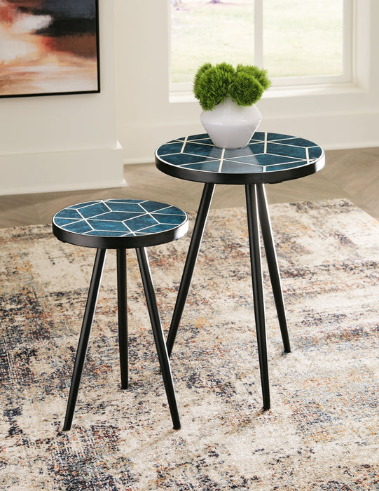 Clairbelle - Teal - Accent Table (Set of 2) Sacramento Furniture Store Furniture store in Sacramento