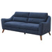 Gano - Sloped Arm Upholstered Sofa - Navy Blue Sacramento Furniture Store Furniture store in Sacramento