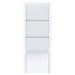 Jude - 3-Shelf Media Tower With Storage Cabinet - White High Gloss Sacramento Furniture Store Furniture store in Sacramento