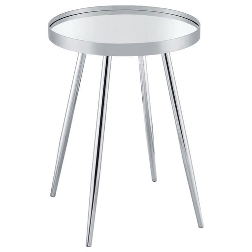 Kaelyn - Round Mirror Top End Table Sacramento Furniture Store Furniture store in Sacramento