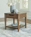 Roanhowe - Brown - Rectangular End Table Sacramento Furniture Store Furniture store in Sacramento