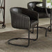 Banner - Upholstered Dining Chair - Anthracite And Matte Black Sacramento Furniture Store Furniture store in Sacramento