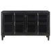 Sylvia - 4-Door Accent Cabinet - Black Sacramento Furniture Store Furniture store in Sacramento