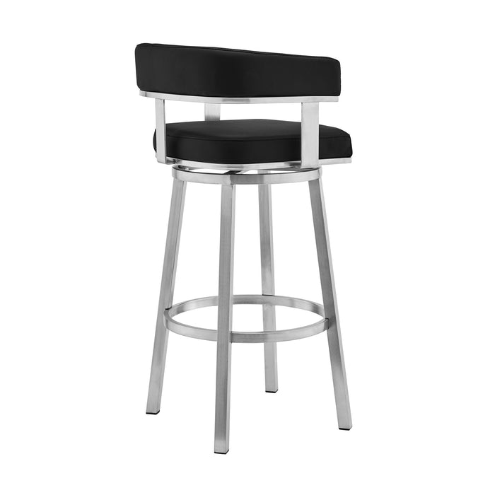 Lorin - Stainless Steel Swivel Bar Stool