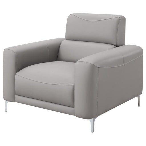 Glenmark - Track Arm Upholstered Chair - Taupe Sacramento Furniture Store Furniture store in Sacramento