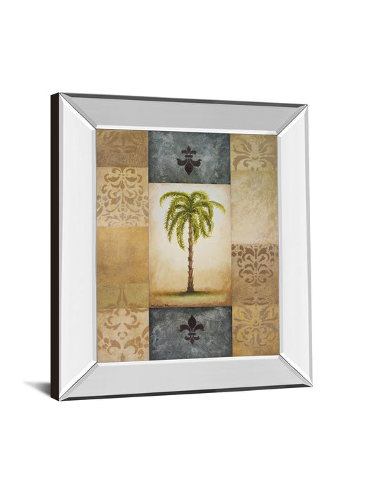 Fantasy Palm Il By Michael Marcon - Mirror Framed Print Wall Art - Green