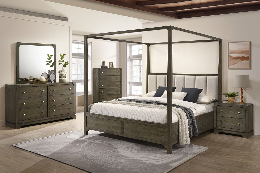 Gran Park - 5-Piece Queen Bedroom Set - Dark Cocoa