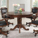 Turk - 3-In-1 Round Pedestal Game Table - Tobacco Sacramento Furniture Store Furniture store in Sacramento