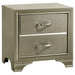 Beaumont - 2-Drawer Rectangular Nightstand - Champagne Sacramento Furniture Store Furniture store in Sacramento