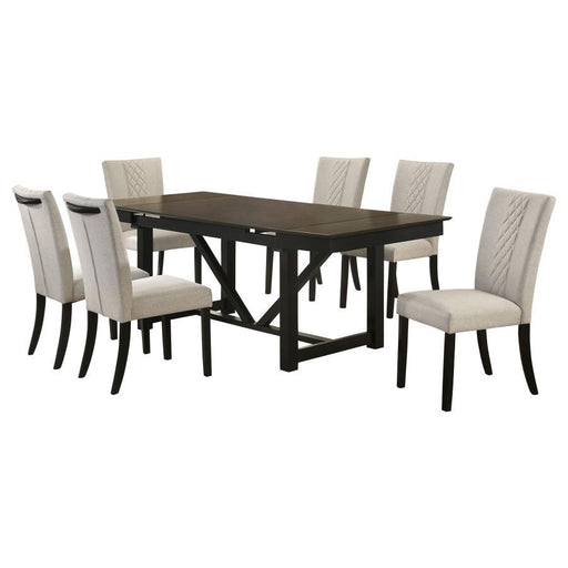 Malia - Rectangular Dining Table Set With Refractory Extension Leaf Sacramento Furniture Store Furniture store in Sacramento