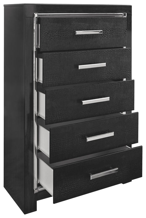 Kaydell - Black - Five Drawer Chest Sacramento Furniture Store Furniture store in Sacramento