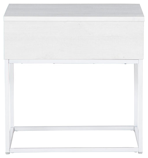 Deznee - White - Rectangular End Table Sacramento Furniture Store Furniture store in Sacramento