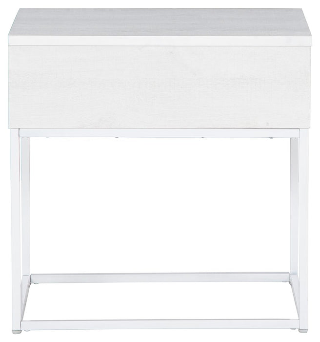 Deznee - White - Rectangular End Table Sacramento Furniture Store Furniture store in Sacramento