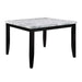 Hussein - Counter Height Table With Marble Top - Marble & Black Finish Sacramento Furniture Store Furniture store in Sacramento