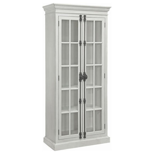 Toni - 2-Door Tall Cabinet - Antique White Sacramento Furniture Store Furniture store in Sacramento