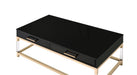 Adiel - Coffee Table - Black & Gold Finish Sacramento Furniture Store Furniture store in Sacramento