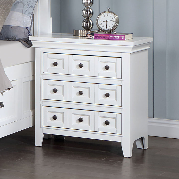 Castile - Nightstand With USB - White Sacramento Furniture Store Furniture store in Sacramento