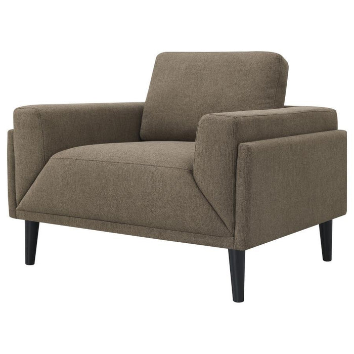 Rilynn - Upholstered Track Arms Chair Sacramento Furniture Store Furniture store in Sacramento