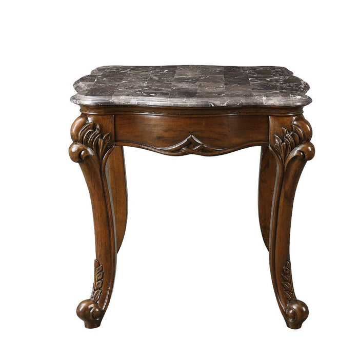 Miyeon - End Table - Marble & Cherry Sacramento Furniture Store Furniture store in Sacramento