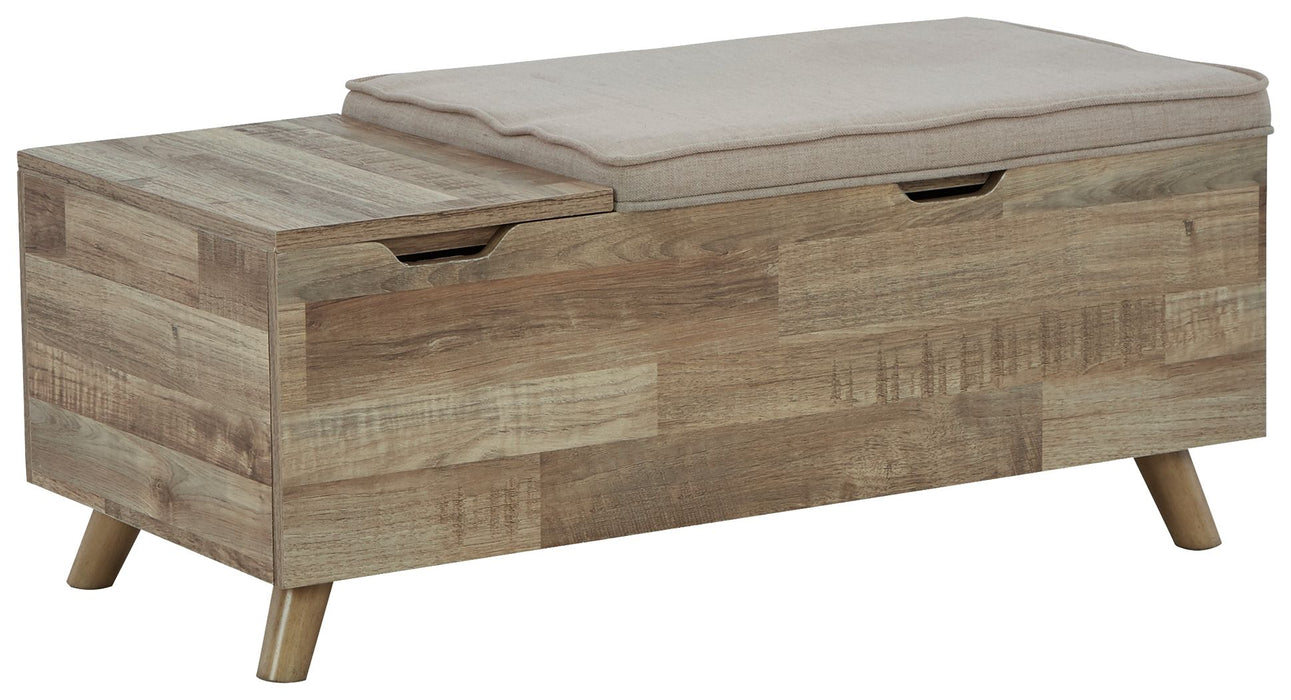 Gerdanet - Beige - Storage Bench Sacramento Furniture Store Furniture store in Sacramento