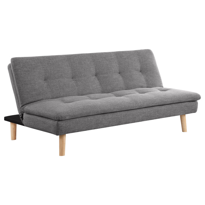 Scout - Upholstered Tufted Convertible Sofa Bed - Grey