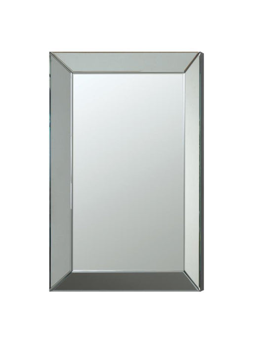 Pinciotti - Rectangular Beveled Wall Mirror - Silver Sacramento Furniture Store Furniture store in Sacramento