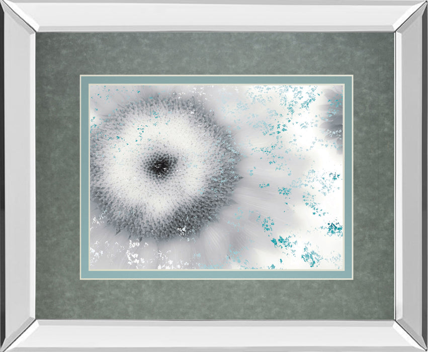 Crystalline By Marvin Pelkey - Mirror Framed Print Wall Art - Blue