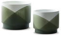 Ardenridge - Green / White - Planter Set (Set of 2) Sacramento Furniture Store Furniture store in Sacramento