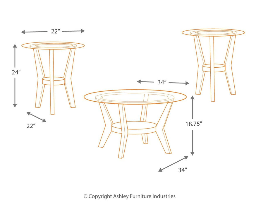 Fantell - Dark Brown - Occasional Table Set (Set of 3) Sacramento Furniture Store Furniture store in Sacramento