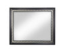 Nicola - Mirror - Silver PU & Black Finish Sacramento Furniture Store Furniture store in Sacramento